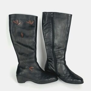 Rieker Boots Black Soft Leather Antistress Leder Wool Lined EU 38 - US 7-7.5